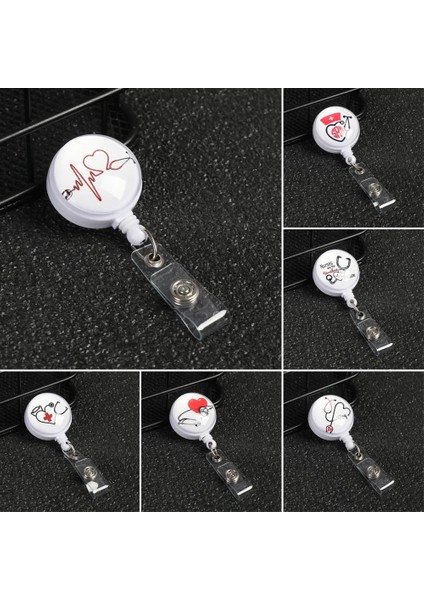 A2 Stili 2020 Yüksek Li Geri Çekilebilir Anti-Kayıp Klip Boyunluklar Hemşire Ekran Ic Isim Kartı Rozet Tutucu Unisex Moda Ofis Malzemeleri (Yurt Dışından) fiyatları