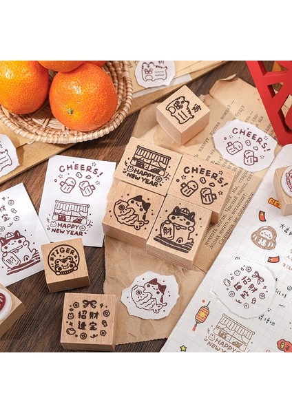 No.5 Tarzı Orman Hayvan Serisi Ahşap Pul Kaplan Sincap Ahşap Lastik Pullar Scrapbooking Için El Yapımı Kart Diy Damga Fotoğraf Albümü Zanaat (Yurt Dışından) fiyatları