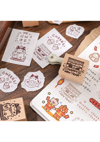 No.5 Tarzı Orman Hayvan Serisi Ahşap Pul Kaplan Sincap Ahşap Lastik Pullar Scrapbooking Için El Yapımı Kart Diy Damga Fotoğraf Albümü Zanaat (Yurt Dışından) modelleri