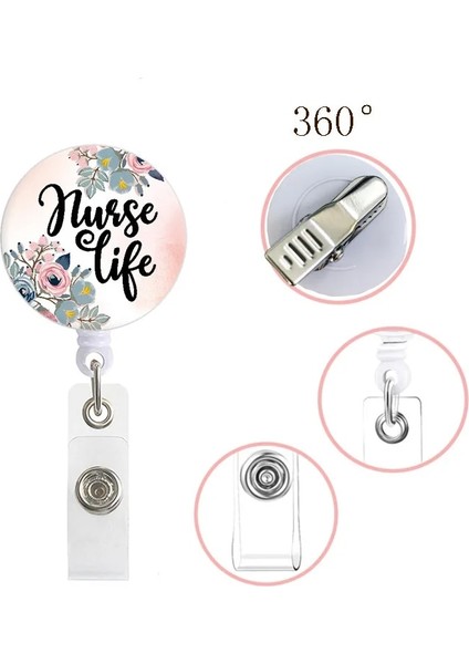 No.4 Tarzı Sıcak Saleece Li Geri Çekilebilir Hemşire Doktor Rozeti Tutucu Moda Stetoskop Aşk Kalp Anahtarlıklar Kordon Kımlık Kartı Tutucu (Yurt Dışından) fırsatları