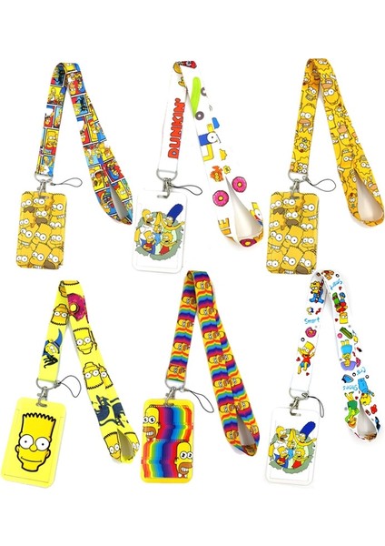 No.6 Tarzı Komik Anime Çizgi Film Karakteri Moda Kordon Kimlik Kartı Tutucu Otobüs Kartı Kılıf Kapak Klipsi Banka Kredi Kartı Tutacağı Askı Kart Sahibi (Yurt Dışından) fiyatları