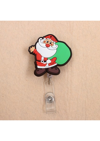 No.11 Stili Yeni Sevimli Noel Ağacı Noel Baba Geri Çekilebilir Çekme Rozeti Makara Kımlığı Ipi Isim Etiketi Kart Rozet Tutucu Çocuklar Için Makaralar (Yurt Dışından) fırsatları