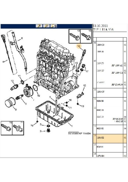 Yağ Seviye Müşürü Dw8 (1131E2)