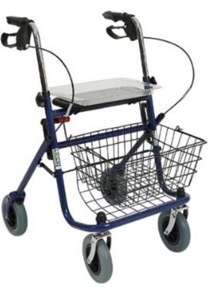 Metal Rollator Walker Kalın Tekerlekli