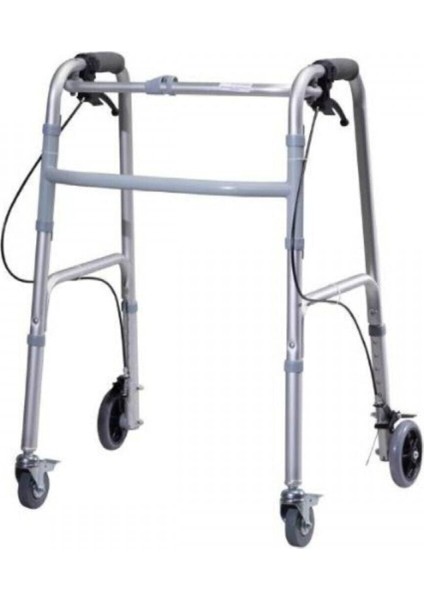 A-1022 Walker Dört Tekerlekli Frenli Katlanır Yürüteç