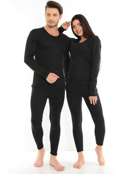 Unisex Kışlık Içi Polarlı Termal Takım Termal Fanila ve Termal Tayt Içlik