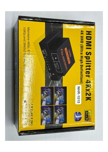 4 Port HDMI Splitter 4K UHD HDMI Splitter 4K HDMI Çoğaltıcı