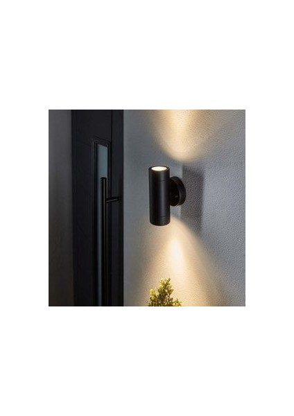 Dekoratif Çift Yönlü GU10 Duy LED Aplik, Modern Armatür, Modern Bahçe Duvar Apliği (Ampuller Hariç)