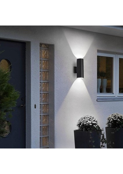 Dekoratif Çift Yönlü GU10 Duy LED Aplik, Modern Armatür, Modern Bahçe Duvar Apliği (Ampuller Hariç)