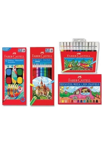 EKS Ticaret Faber Castell Faber-Castell 4'lü Boyama Set