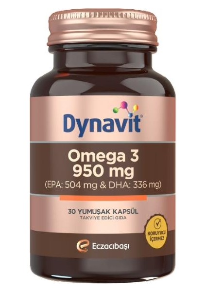 Dynavit Omega 3 Takviye Edici Gıda 950 Mg 30 Kapsül