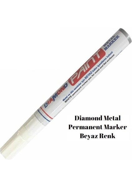 Paint Marker Beyaz 2-4mm Uç Kalınlığı 12Lİ Paket