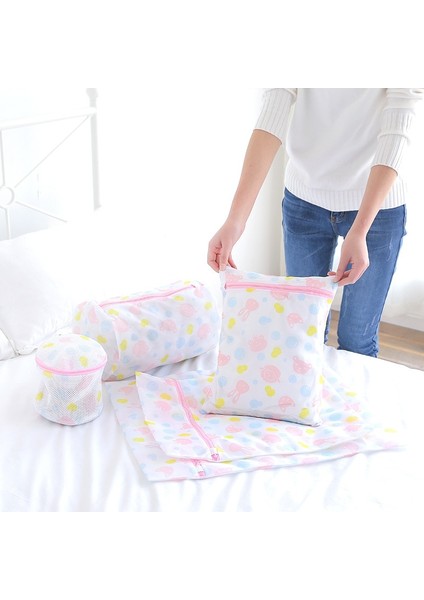 15X16CM Tarzı 6 Boyutlu Fermuarlı Katlanabilir Naylon Çamaşır Torbası Sutyen Çorap Iç Giyim Çamaşır Makinesi Koruma Ağı Örgü Çantalar (Yurt Dışından) fiyatları