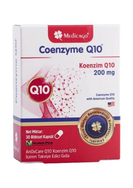 Medicago Koenzim Q10 200 Mg 30 Kapsül