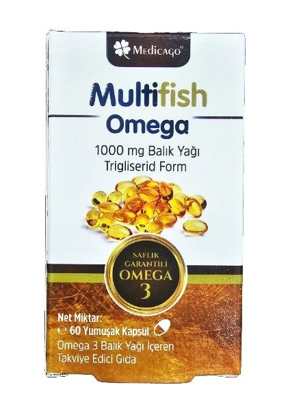 Medicago Omega-3 Balık Yağı 1000 Mg 60 Kapsül