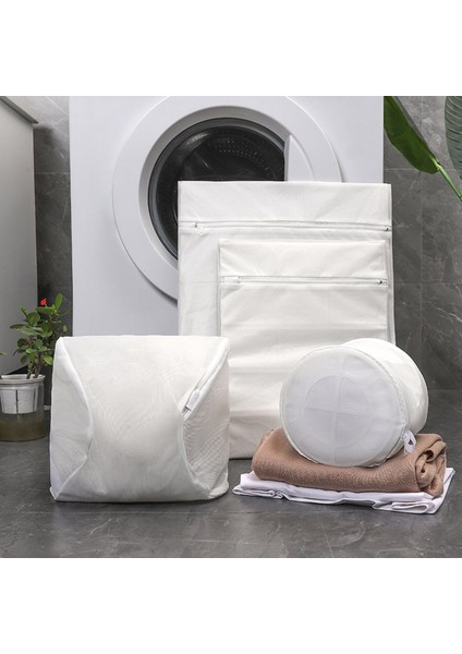 D Stili Floresan Olmayan Çamaşır Torbası Örgü Kalınlaşmış Ev Çamaşır Makinesi Çantası Iç Çamaşırı Sutyen Çorapları Kirli Giysiler Organizatör (Yurt Dışından)