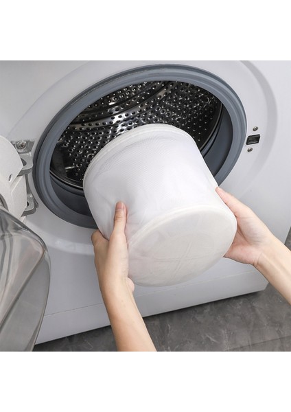 D Stili Floresan Olmayan Çamaşır Torbası Örgü Kalınlaşmış Ev Çamaşır Makinesi Çantası Iç Çamaşırı Sutyen Çorapları Kirli Giysiler Organizatör (Yurt Dışından) indirimleri