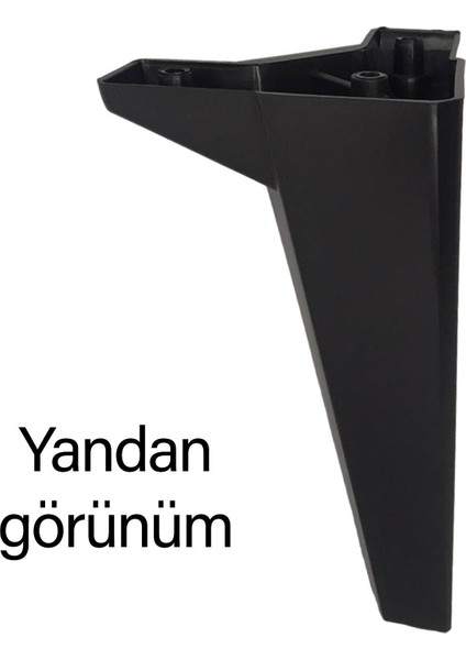 4 Adet Serdivan 20 cm Siyah Lüx Mobilya Kanepe Sehpa Ünite Koltuk Ayağı Baza Ayak