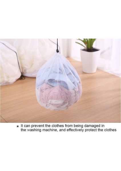 M Tarzı 1 Adet Ipli Çamaşır Torbası Ipli Net Koruyucu Örgü Çamaşır Kılıfı Güçlü Çamaşır Makinesi Kalınlaşmak Net Çanta Organizatör Giysiler (Yurt Dışından) indirimleri