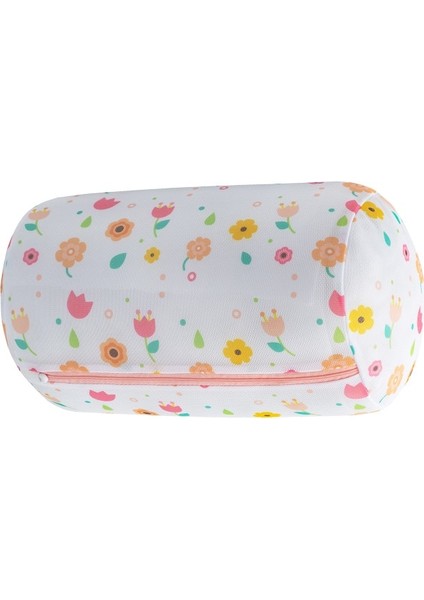 Silindir 20-30CM Tarzı Renkli Polyester Baskı Çamaşır Torbaları Iç Çamaşırı Sutyen Çamaşır Makinesi Çantası Örgü Seyahat Organizatör Yıkama Torbası Katlanır Çamaşır Sepeti (Yurt Dışından)