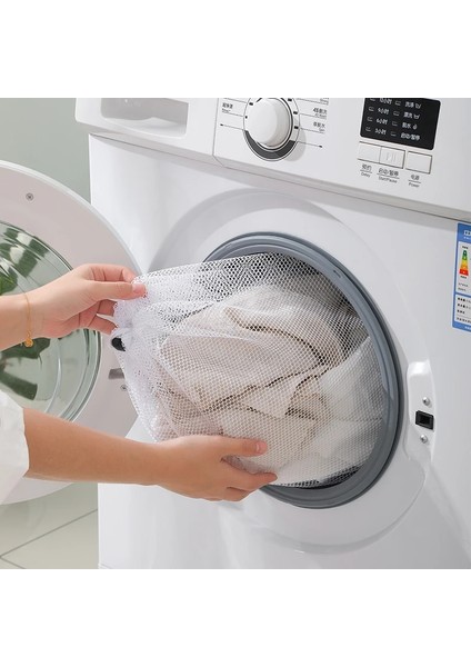 Kaba Örgü Stilini Kalınlaştırın Xxl Yeni Ipli Büyük Boy Banyo Yıkama Çamaşır Torbası Giyim Bakımı Katlanabilir Koruma Ağı Filtre Sutyen Çorap Iç Çamaşırı Yıkama (Yurt Dışından) indirimleri