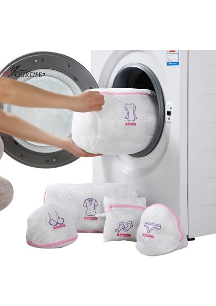 No.5 Tarzı Oyourlıfe 1 Adet Çamaşır Torbaları Iç Çamaşırı Sutyen Çorap Yıkama Torbaları Çamaşır Makinesi Örgü Çanta Fermuar Koruyucu Net Yıkama Aksesuarları (Yurt Dışından) fırsatları