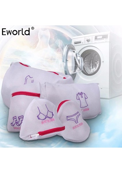 Et Çift Katmanlı Kalın Örgü Çamaşır Torbası Fermuarlı Giysiler Sutyen Iç Çamaşırı Koruyucu Çamaşır Yıkama Torbaları Çamaşır Makineleri Için (Yurt Dışından)