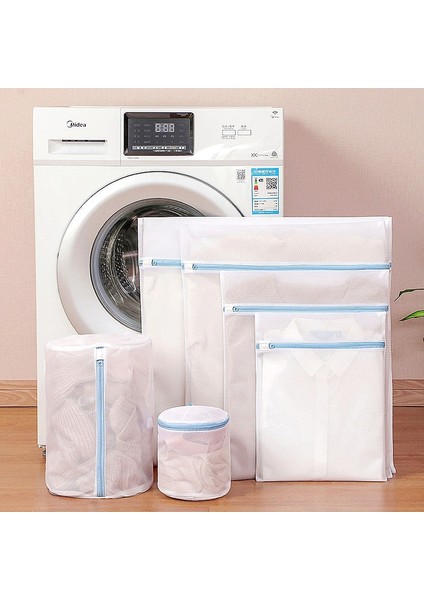 S 20-30CM Stili Çamaşır Torbaları Sütyen Çorap Iç Çamaşırı Polyester Örgü Kirli Çamaşır Torbası Sütyen Iç Çamaşırı Düzenleyici Yıkama Işlemi Özel Yıkama Kitleri (Yurt Dışından)