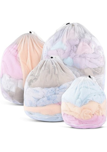 50X40CM Tarzı Kaba Ağ 4 Boyutlu Büyük Çamaşır Torbası Dayanıklı Ince Örgü Çamaşır Torbası Hassas Giysiler Için Kilitlenebilir Ipli Iç Çamaşırı Çorap Sütyen (Yurt Dışından) fiyatları