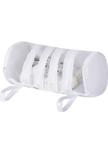 Beyaz Stil Ayakkabı Çamaşır Torbaları Sneaker Örgü Çamaşır Torbası Dayanıklı Fermuar Ayakkabı Temizleme Yıkama Makinesi Kurutma Örme Çorap Ayakkabı Için Net Koruyucu (Yurt Dışından)