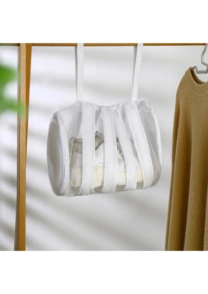 Beyaz Stil Ayakkabı Çamaşır Torbaları Sneaker Örgü Çamaşır Torbası Dayanıklı Fermuar Ayakkabı Temizleme Yıkama Makinesi Kurutma Örme Çorap Ayakkabı Için Net Koruyucu (Yurt Dışından) fırsatları