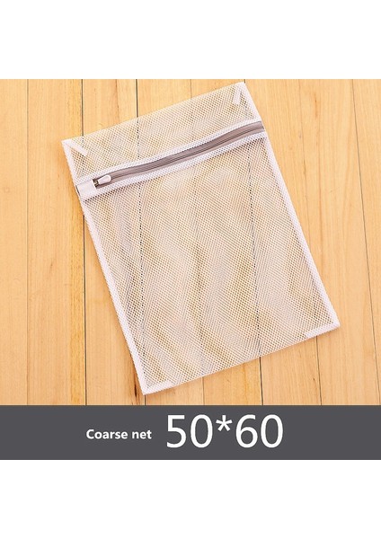 Kaba 50-60CM Tarzı Gri Fermuar Örgü Yıkama Torbaları Ev Çamaşır Makinesi Çantası Çamaşırhane Iç Çamaşırı Sutyen Çorap Kirli Giysiler Organizatör Çamaşır Sepeti (Yurt Dışından)