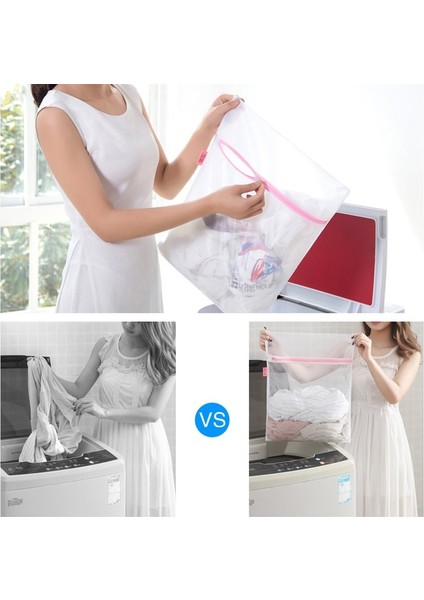 x 20X30CM Stili Katlanabilir Çamaşır Torbaları Sütyen Çorap Iç Çamaşırı Çamaşır Makinesi Koruma Çantası Fermuarlı Örgü Saklama Torbaları Organizatör Konteyner 5 Boyut (Yurt Dışından)