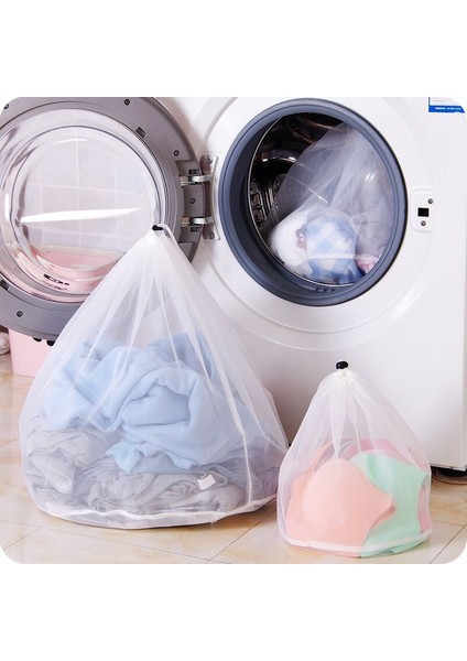 Beyaz-M Tarzı 3 Boyutlu Ipli Sutyen Iç Çamaşırı Çorap Katlanabilir Örgü Çamaşır Torbası Ev Giysileri Çamaşır Bakım Aksesuarları (Yurt Dışından)