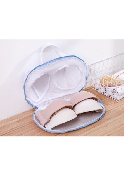 Oval Stil Çamaşır Torbası Yıkama Giyim Bakımı Katlanabilir Koruma Ağı Filtre Iç Çamaşırı Sütyen Çorap Iç Çamaşırı Çamaşır Makinesi Giysileri (Yurt Dışından)