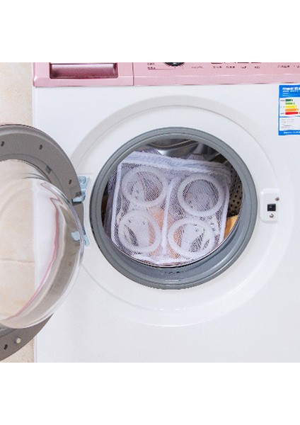 Beyaz Stil 1 Parça Ayakkabı Çanta Yıkama Ayakkabı Çamaşırhane Taşınabilir Iç Çamaşırı Örgü Organizatör 1 Adet Zip Ev Çamaşır Torbaları Vardır Ayakkabı Asılı Çanta (Yurt Dışından) modelleri