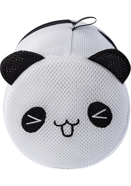 D Stili Karikatür Nakış Kedi Panda Şekli Sutyen Çamaşır Torbası Katlanabilir Çamaşır Makinesi Çantası Yaratıcı Sevimli Iç Çamaşırı Saklama Çantası Banyo (Yurt Dışından)