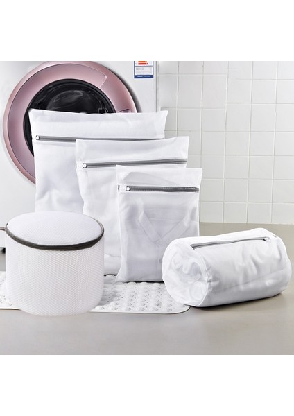 L Tarzı Örgü Çamaşır Torbası Çamaşır Makinesi Temizleme Torbası Giysileri Iç Çamaşırı Sutyen Sınıflandırma Çamaşır Torbaları Seyahat Kozmetik Organizatör Depolama (Yurt Dışından) modelleri