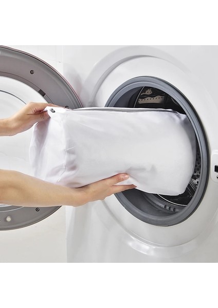 L Tarzı Örgü Çamaşır Torbası Çamaşır Makinesi Temizleme Torbası Giysileri Iç Çamaşırı Sutyen Sınıflandırma Çamaşır Torbaları Seyahat Kozmetik Organizatör Depolama (Yurt Dışından) fırsatları