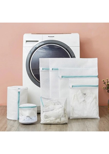 Top 25-25CM Tarzı Çok Boyutlu Polyester Örgü Çamaşır Torbaları Ev Kullanımı Çamaşır Makinesi Çantası Sutyen Iç Çamaşırı Çorap Kirli Çamaşır Torbası Yıkama Takımları Giysiler (Yurt Dışından) modelleri