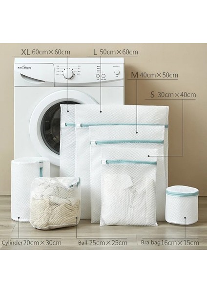 Top 25-25CM Tarzı Çok Boyutlu Polyester Örgü Çamaşır Torbaları Ev Kullanımı Çamaşır Makinesi Çantası Sutyen Iç Çamaşırı Çorap Kirli Çamaşır Torbası Yıkama Takımları Giysiler (Yurt Dışından) fırsatları