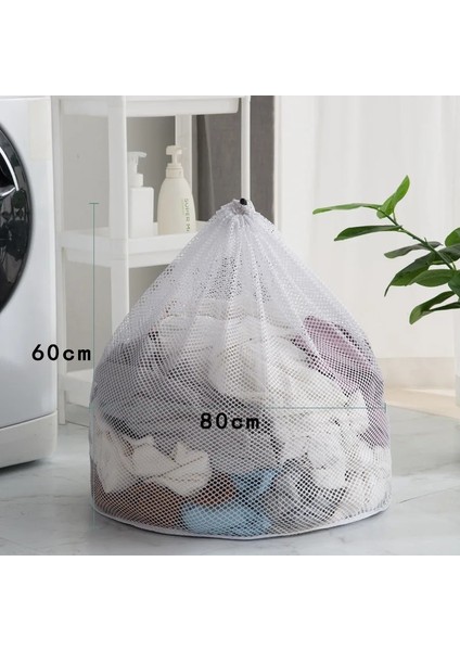 Kaba Ağ 60X80 Stili Ipli Örgü Çamaşır Torbası Iç Çamaşırı Sütyen Çorap Çamaşır Torbası Çamaşır Makinesi Çamaşır Filesi Torbaları Kirli Giysiler Yıkama Torbaları Organizatör (Yurt Dışından)