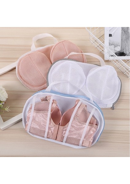 B Pembe Tarzı Örgü Çamaşır Torbası Sutyen Çamaşır Torbası Koruma Iç Çamaşırı Seyahat Organizatörü Sınıflandırılmış Iç Çamaşırı Giysi Temizleme Torbaları (Yurt Dışından) fırsatları