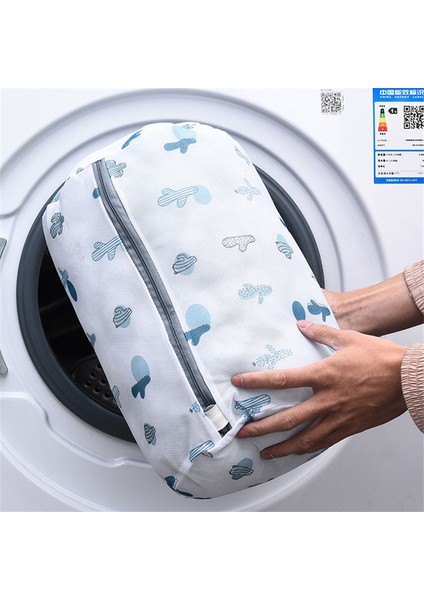 40-50 Cm'lik Bir Stil 5 Boyutları Zarif Baskılı Çamaşır Torbası Ince Örgü Iç Çamaşırı Çamaşır Torbaları Seyahat Taşınabilir Giyim Sutyen Organizatör Çanta Çamaşır Sepeti (Yurt Dışından) indirimleri