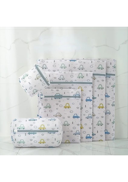 Menekşe Tarzı Çiçek Baskı Fermuarlı Örgü Çamaşır Torbası Polyester Çamaşır Net Çanta Iç Çamaşırı Çorap Çamaşır Makinesi Kılıfı Giysi Sutyen Çantaları (Yurt Dışından) fırsatları