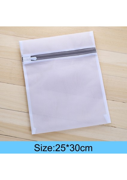25 x 30 cm Stili Gri Fermuar Örgü Yıkama Torbaları Ev Çamaşır Makinesi Çantası Çamaşırhane Iç Çamaşırı Sutyen Çorap Kirli Giysiler Organizatör Çamaşır Sepeti (Yurt Dışından)