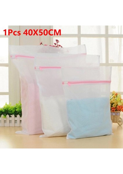40X50CM Tarzı 3 Boyut Baskı Fermuarlı Örgü Çamaşır Torbası Polyester Çamaşır Net Çanta Iç Çamaşırı Çorap Çamaşır Makinesi Kılıfı Giysi Sutyen Çantaları (Yurt Dışından)