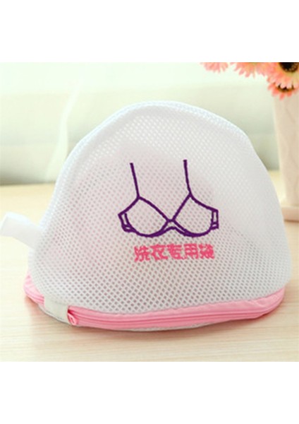 Sutyen Tarzı Çift Net Ince Örgü Çamaşır Torbası Işlemeli Kalınlaşma Elyaf Malzeme Yıkama Makinesi Özel Iç Çamaşırı Sutyen Yıkama Torbası 1 Adet (Yurt Dışından)