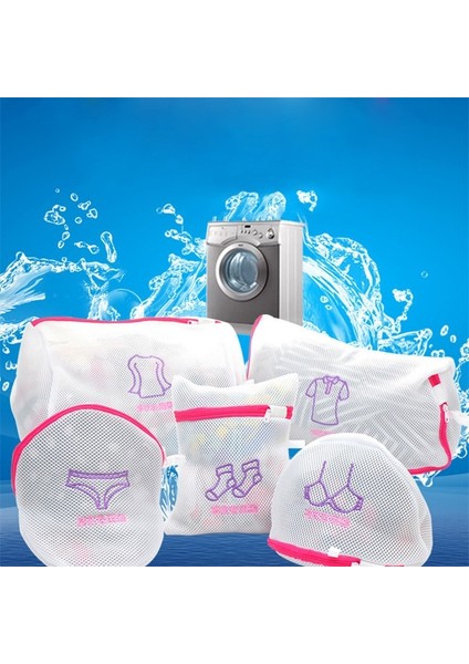 Sutyen Tarzı Çift Net Ince Örgü Çamaşır Torbası Işlemeli Kalınlaşma Elyaf Malzeme Yıkama Makinesi Özel Iç Çamaşırı Sutyen Yıkama Torbası 1 Adet (Yurt Dışından) indirimleri