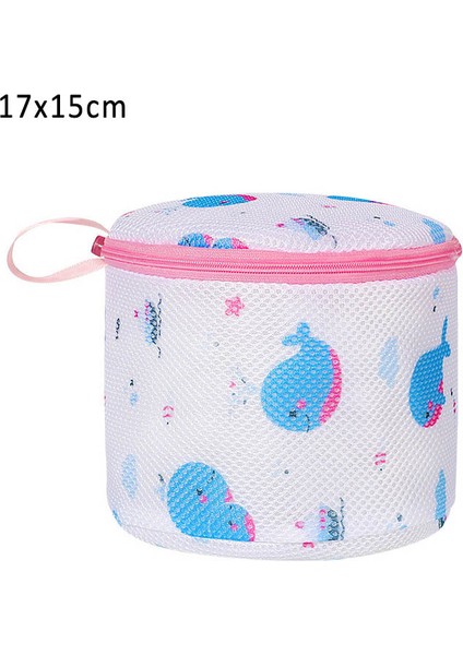 Balina Tarzı 1 Adet Japon Tarzı Fermuarlı Çamaşır Torbaları Polyester Sutyen Yıkama Torbası Iç Çamaşırı Organizatör Dayanıklı Örgü Net Banyo Aksesuarları (Yurt Dışından)